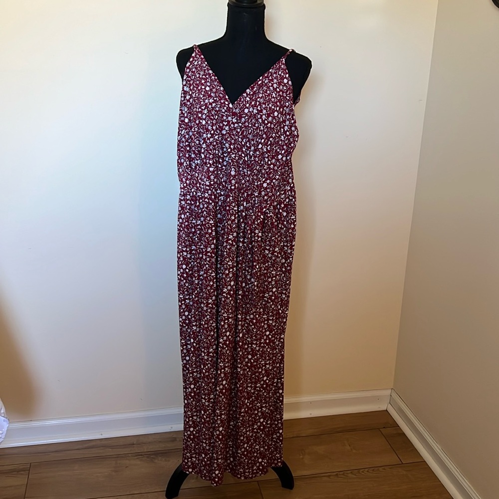 Romper floral with pockets